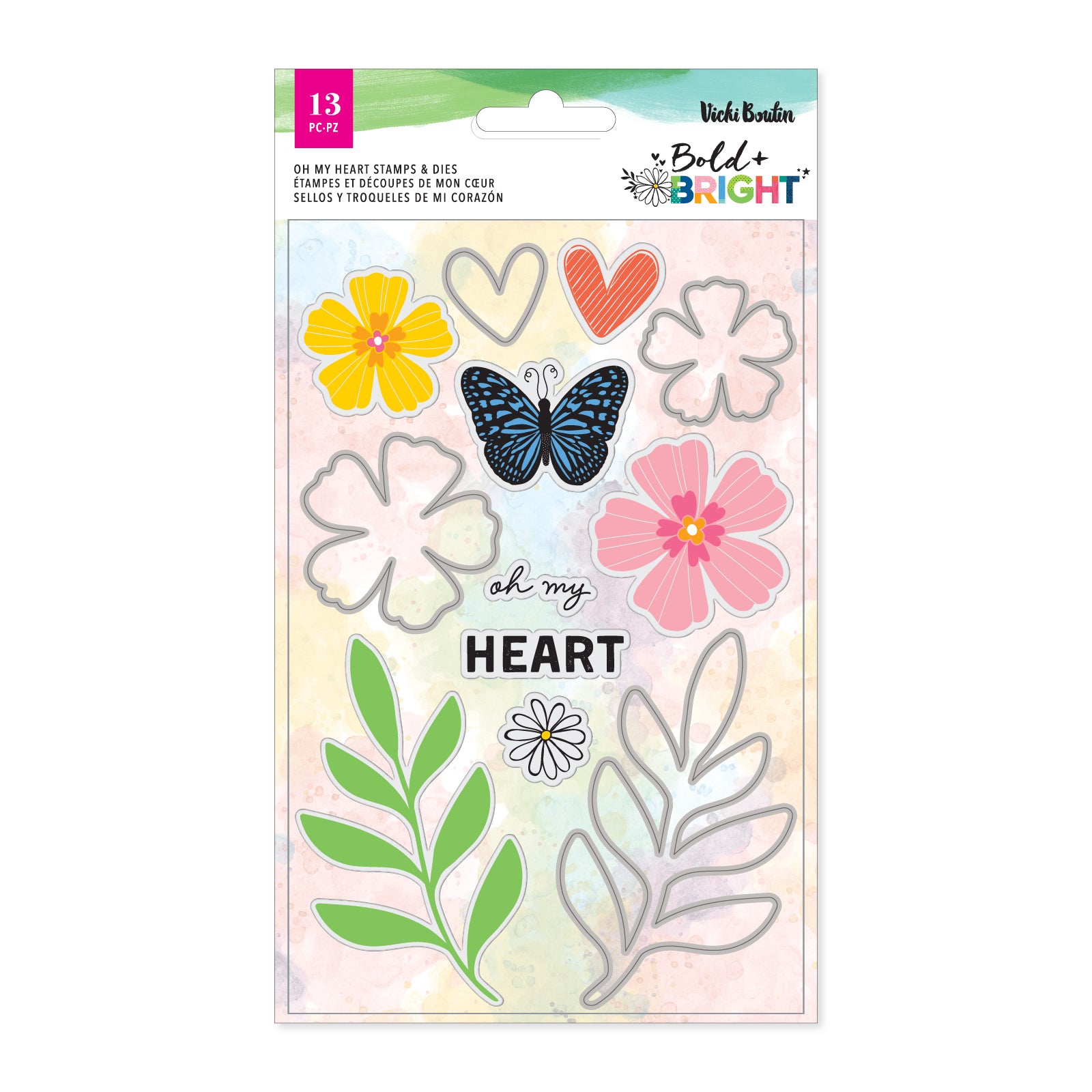 Bold + Bright- Oh My Heart Stamps and Dies (Set 2)- Pre Order