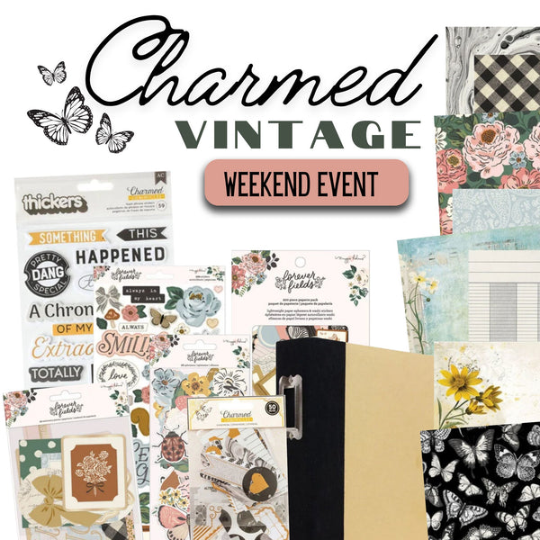 Charmed Vintage 6x8 Album and Layouts Class Kit-CANADA ONLY