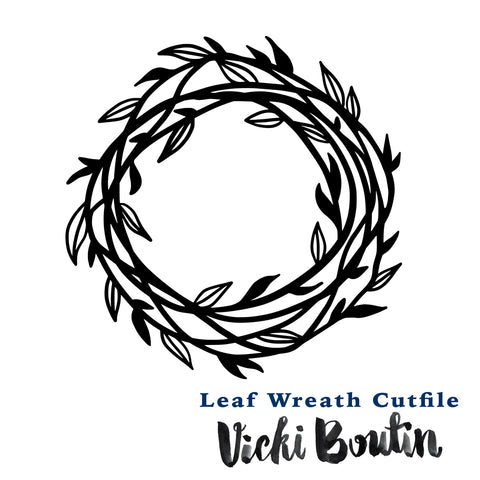 Leaf Wreath Cutfile