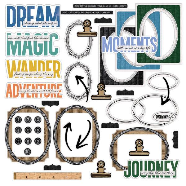PREORDER!! A Paper Story Chipboard Titles and Frames - US SHIPPING ONLY!!