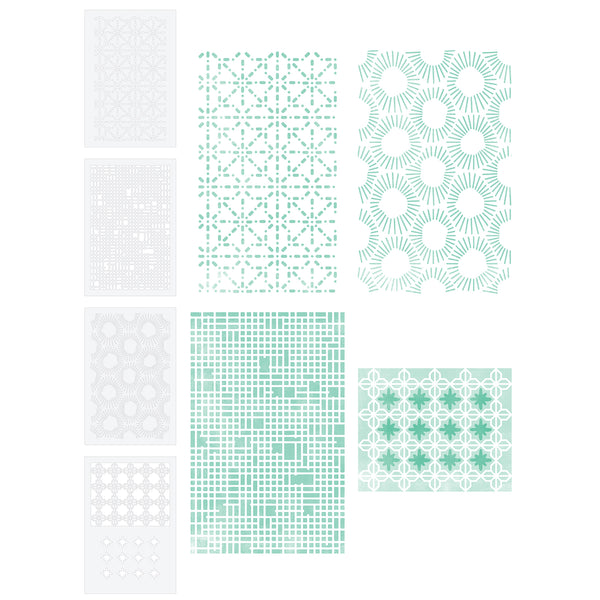 PREORDER!! A Paper Story Stencil Set- US SHIPPING ONLY!!