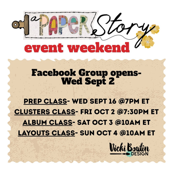 PREORDER!! A Paper Story Workshop Class Kit - CANADA SHIPPING ONLY!!