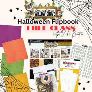 FREE 49 and Market Halloween Flip book Workshop (no kit included)