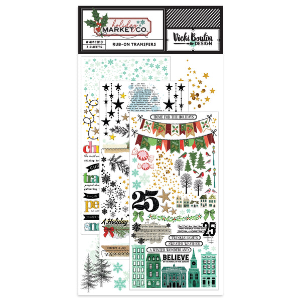 PREORDER!! Holiday Market Co RUB-ONS - CANADA SHIPPING ONLY!!