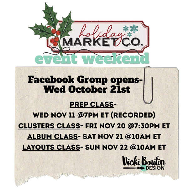 PREORDER!! Holiday Market Co WEEKEND EVENT KIT - CANADA SHIPPING ONLY!!