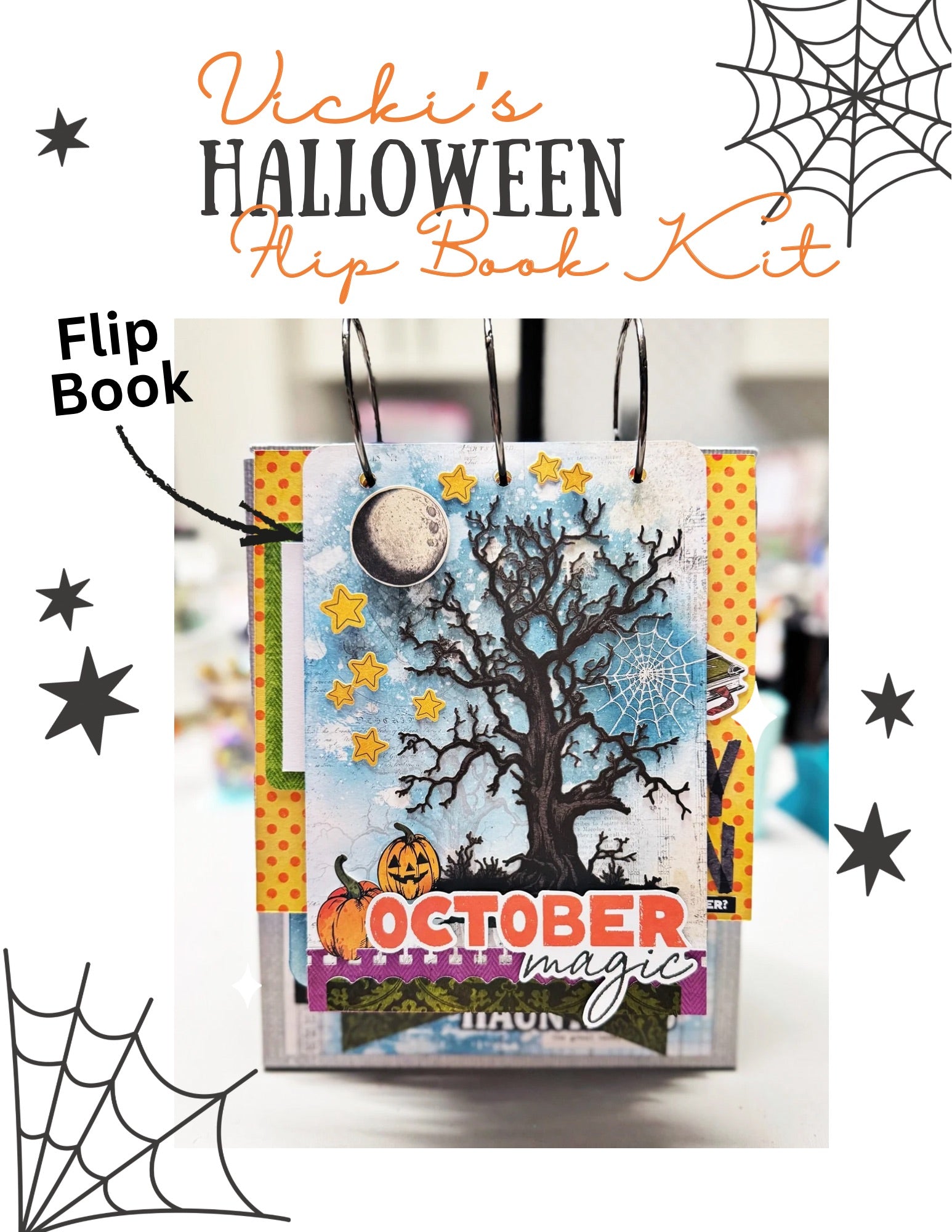 Halloween Flip Book Kit-FLIP STAND SOLD SEPARATELY