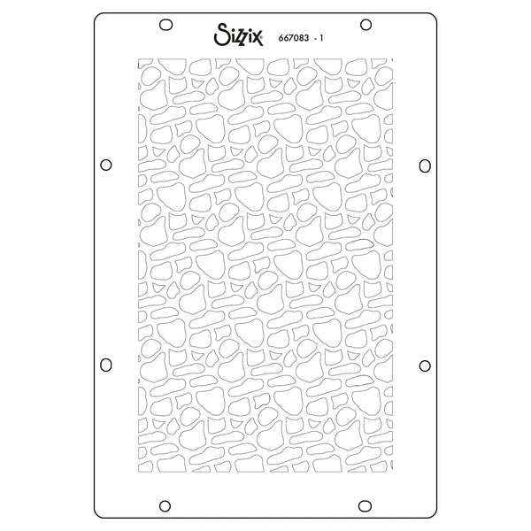 PREORDER! SIZZIX A6 Stencil 4PK – Background Textures by Vicki Boutin - CANADA SHIPPING ONLY!