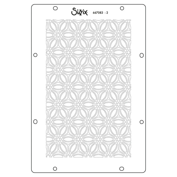 PREORDER! SIZZIX A6 Stencil 4PK – Background Textures by Vicki Boutin - CANADA SHIPPING ONLY!