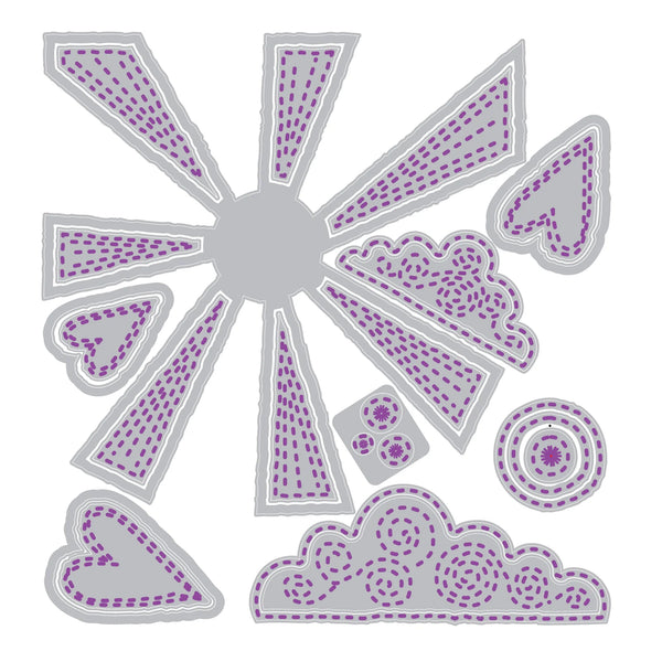 PREORDER! SIZZIX Thinlits Die Set 22PK - Sunny Days by Vicki Boutin - CANADA SHIPPING ONLY!!