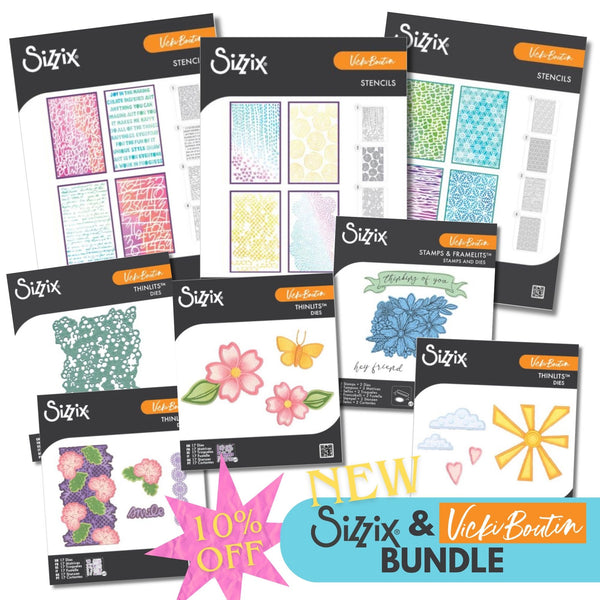 PREORDER! SIZZIX BUNDLE - Vicki Boutin May Release CANADA SHIPPING ONLY!!