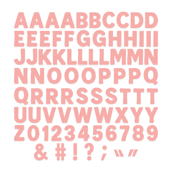 PREORDER!! SIZZIX Thinlit Die Set - Mini Bold Alpha - by Vicki Boutin - CANADA