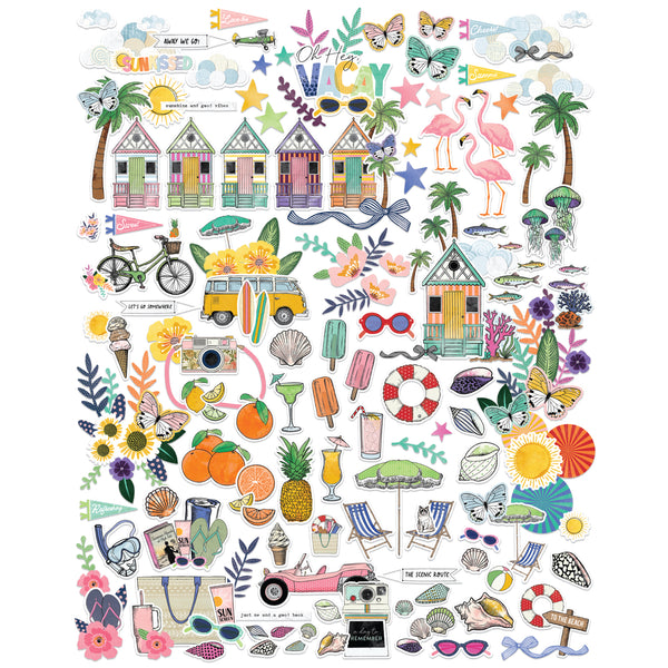 Sunset Beach Club Icon Ephemera-CANADA SHIPPING ONLY!
