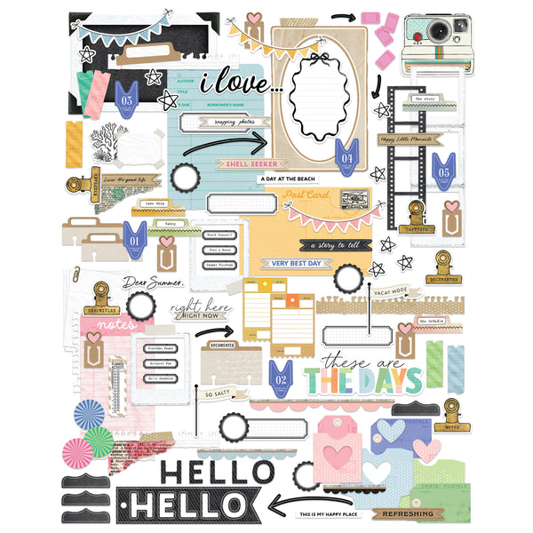 PREORDER!! Sunset Beach Club Journaling Ephemera-CANADA SHIPPING ONLY!