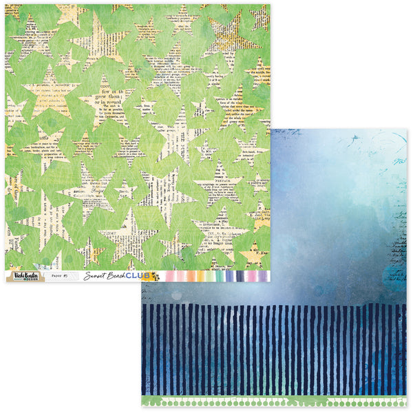 PREORDER!! Sunset Beach Club Patterned Paper Pack-CANADA SHIPPING ONLY!