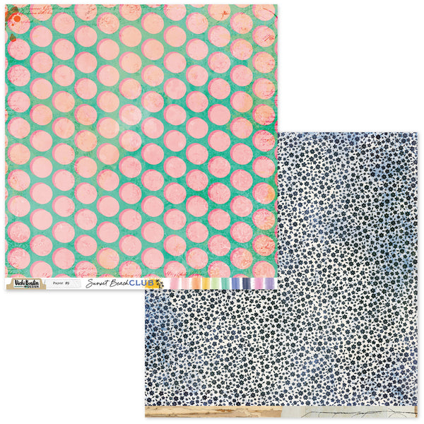 PREORDER!! Sunset Beach Club Patterned Paper Pack-CANADA SHIPPING ONLY!