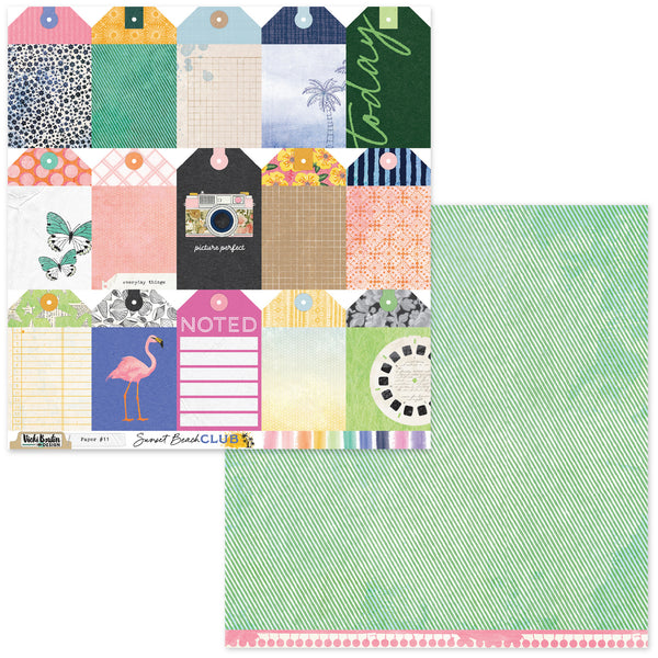 PREORDER!! Sunset Beach Club Patterned Paper Pack-CANADA SHIPPING ONLY!