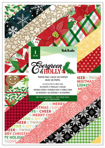 Evergreen & Holly 6x8 pad