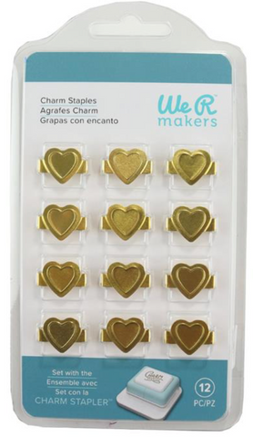 We R Charm Staples- Gold Hearts