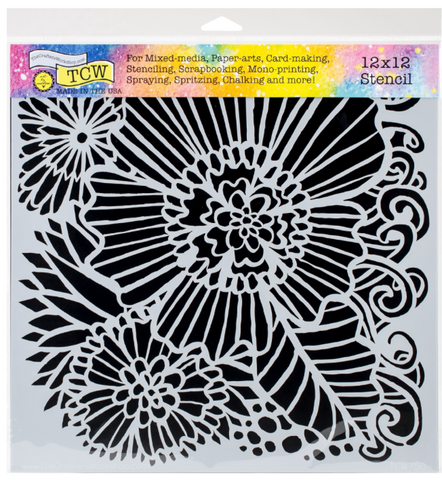 TCW Dahlia Blooms 12x12