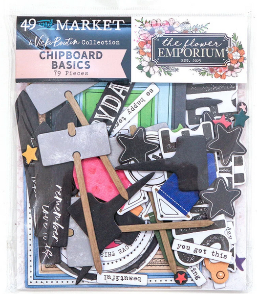 49 and Market Flower Emporium - Chipboard Basics- CANADA ONLY