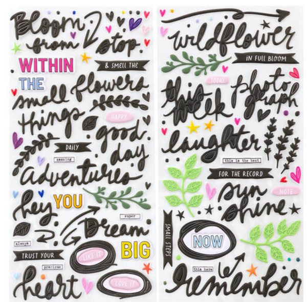 49 and Market- Flower Emporium Puffy Titles- Shipping Canada Only