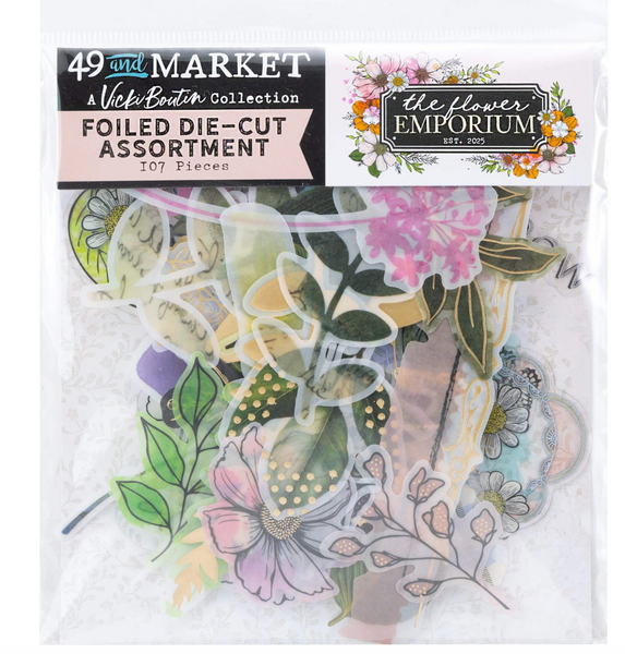 49 and Market- Flower Emporium Vellum and Acetate Ephemera- Shipping Canada Only