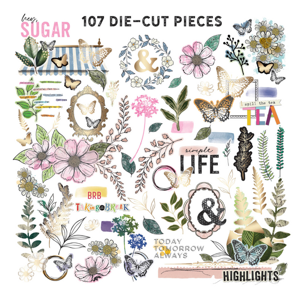 49 and Market- Flower Emporium Vellum and Acetate Ephemera- Shipping Canada Only