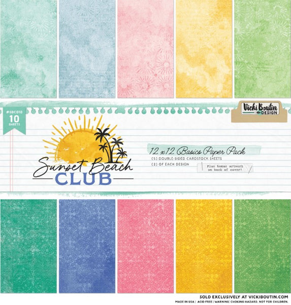PREORDER!! Sunset Beach Club BASICS PAPER PACK-CANADA SHIPPING ONLY!