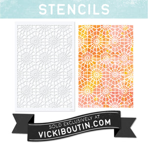 Tile 1- VB13 VICKI BOUTIN Exclusive Stencil