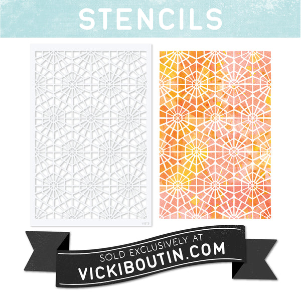 VICKI BOUTIN Exclusive Stencils- Set #2- 6 NEW STENCILS!