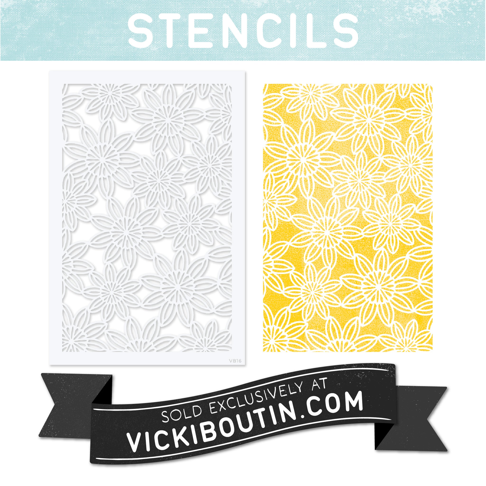 Daisy Chain VB16- VICKI BOUTIN Exclusive Stencils