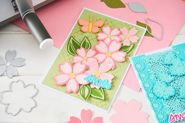 PREORDER!! SIZZIX Thinlits Die Set 17PK - Stitched Floral by Vicki Boutin - CANADA SHIPPING ONLY!!