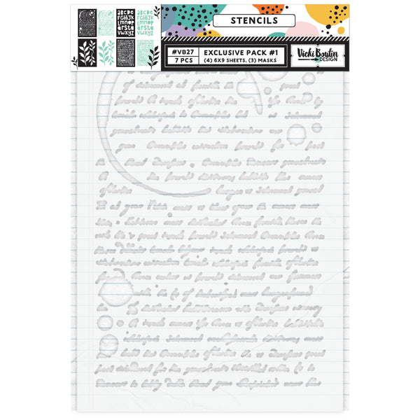 PREORDER!! Vicki Boutin Exclusive Stencil Set - US SHIPPING ONLY!!