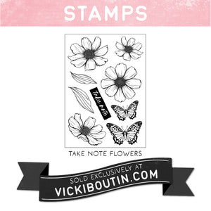 Take Notes Flower 6x8 Vicki Boutin Exclusive Stamp Set