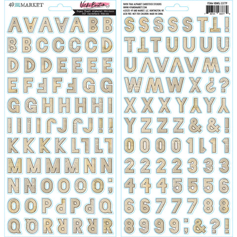 49 and Market- Vicki Boutin Paper Trail Alphabet Stickers