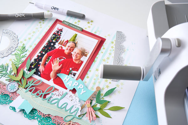PREORDER!! SIZZIX Thinlets Die Set - Border Clusters -  by Vicki Boutin - CANADA ONLY!!