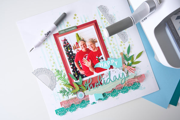 PREORDER!! SIZZIX Thinlets Die Set - Border Clusters -  by Vicki Boutin - CANADA ONLY!!