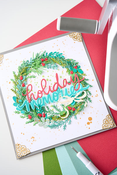 PREORDER!! A6 Stencils - Holiday Layering Stripes - by Vicki Boutin - US SHIPPING ONLY!!