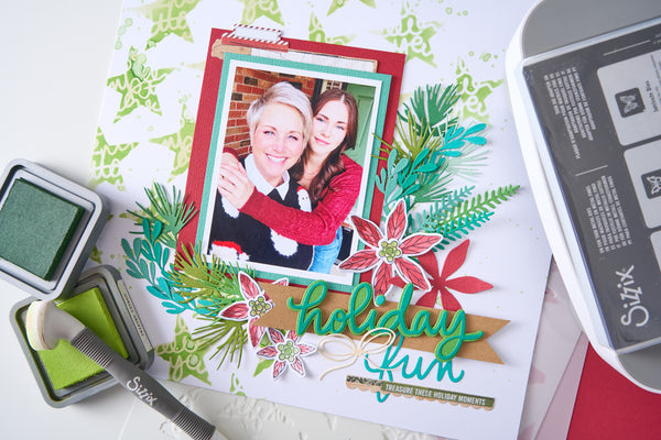 PREORDER!! SIZZIX Thinlets Die Set - Vicki Holiday Script - by Vicki Boutin - CANADA ONLY!!!
