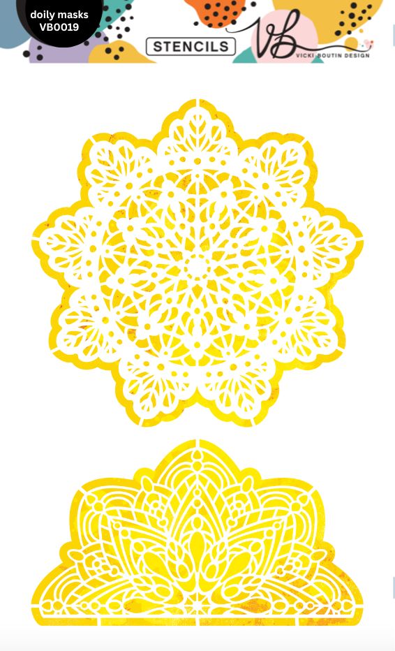 Vicki Boutin Exclusive Stencils Set 3- Doily Mask VB019