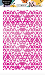 Vicki Boutin Exclusive Stencils Set 3- Floral Mosaic VB020