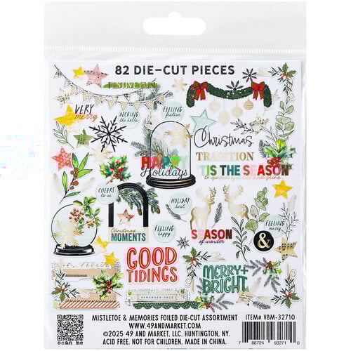 Mistletoe and Memories Foiled Die Cut - US ONLY!!