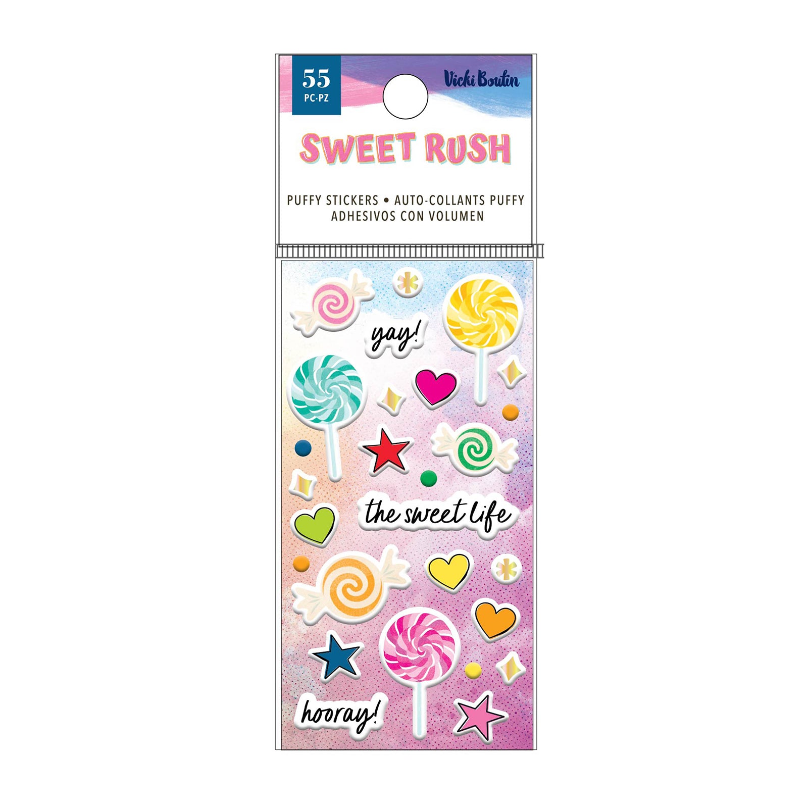 SWEET RUSH Puffy Stickers- PRE-ORDER – Vicki Boutin Design
