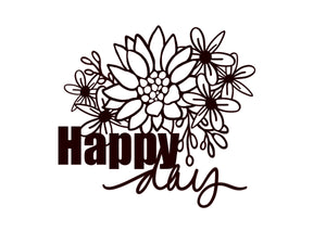 Happy Day Floral Cutfile