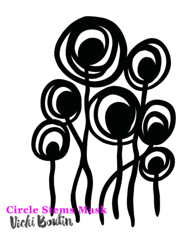 Circle Stems Mask Free Cutfile