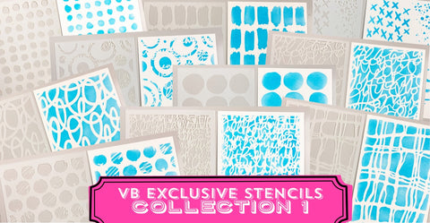 Vicki Boutin Exclusive Stencils- Collection 1 Pack
