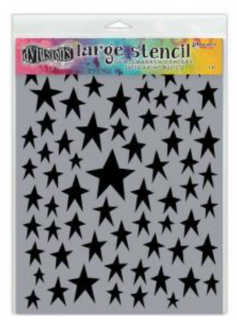 Dylusions Starstruck Large Stencil 9x12