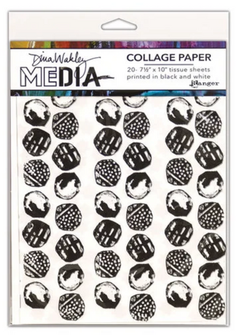 Dina Wakely Collage Paper- 7 1/2" x 10"- Backgrounds