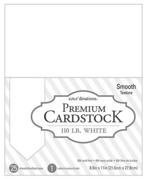 Core'dinations Premium Cardstock White