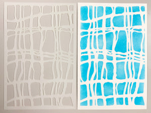 Vicki Boutin Exclusive Stencils- Crazy Grid 6x9